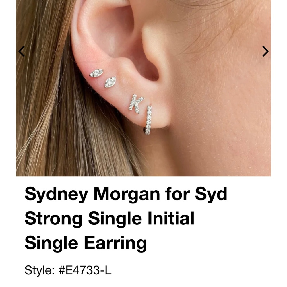 NWOT Sydney Morgan  L earring by Dana Rebecca